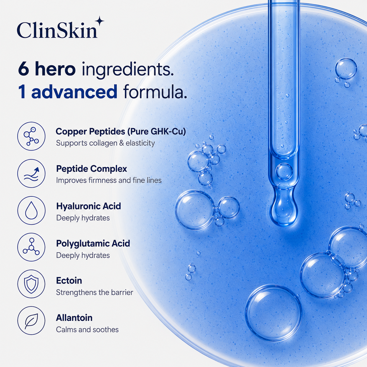 Copper Peptide Complex Advanced Firming Serum by ClinSkin