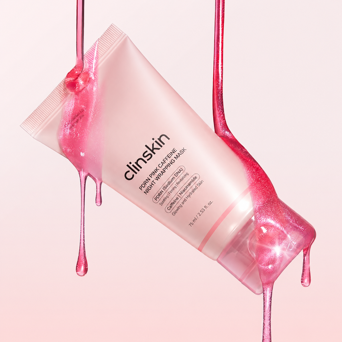 Korean PDRN Pink Caffeine Sleep Mask by ClinSkin