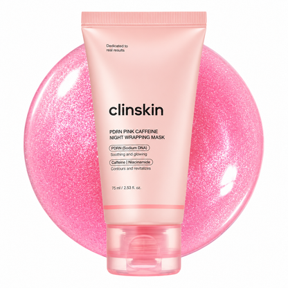 Korean PDRN Pink Caffeine Sleep Mask by ClinSkin