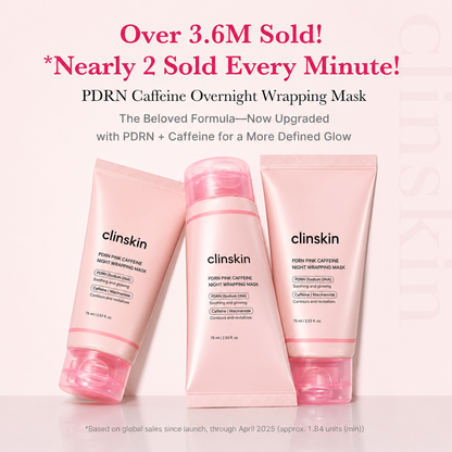 Korean PDRN Pink Caffeine Sleep Mask by ClinSkin