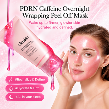 Korean PDRN Pink Caffeine Sleep Mask by ClinSkin